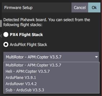 Select ArduPilot
